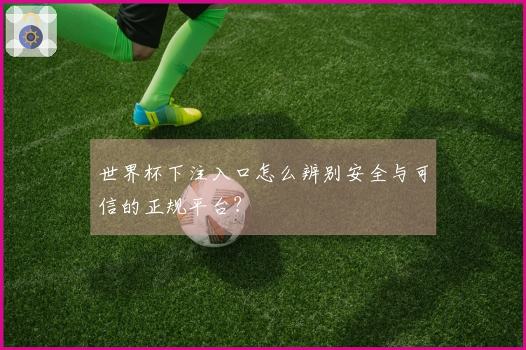 世界杯下注入口怎么辨别安全与可信的正规平台？